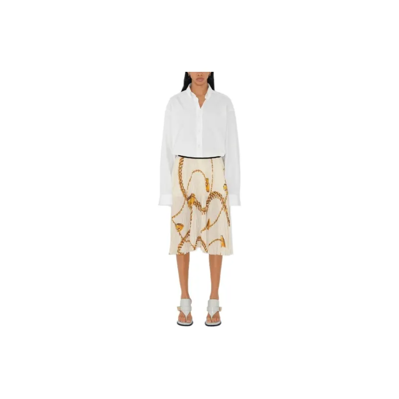 Burberry Shield Hardware Jersey Skirt-4