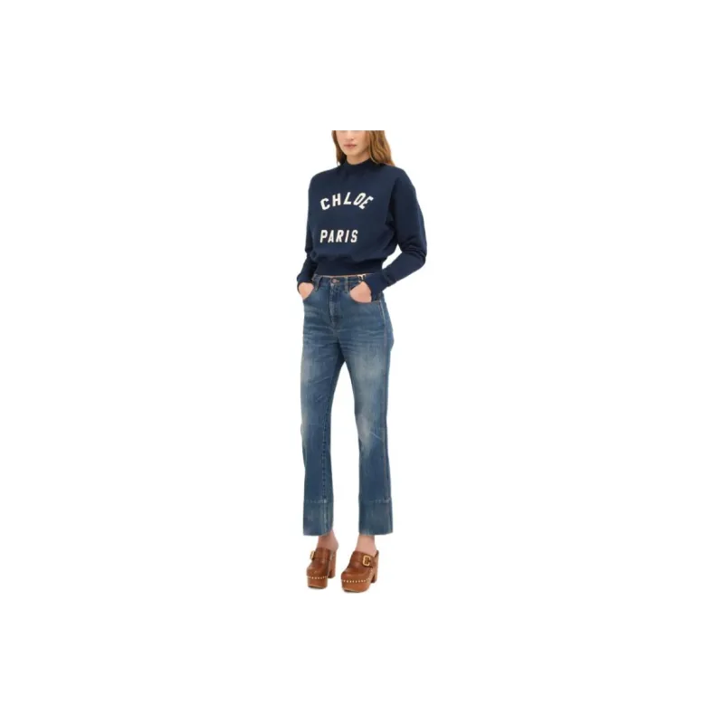Chloé Straight leg Cropped Jeans-1