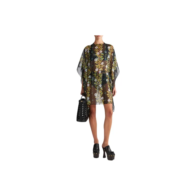 ETRO Floral print Kaftan Minidress-1