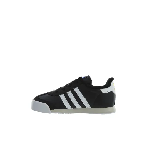 Adidas Originals Samoa Cushioning Wear Resistant Low Top Kids' Skateboarding Shoes Black Kids'