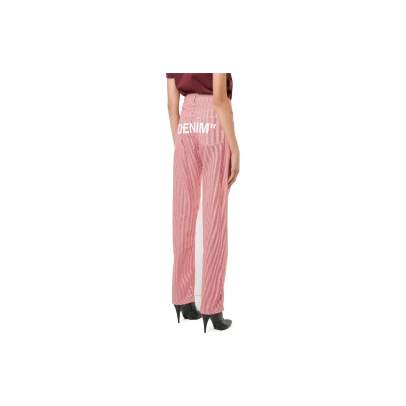 OFF-WHITE Jeans Women's Pink-3