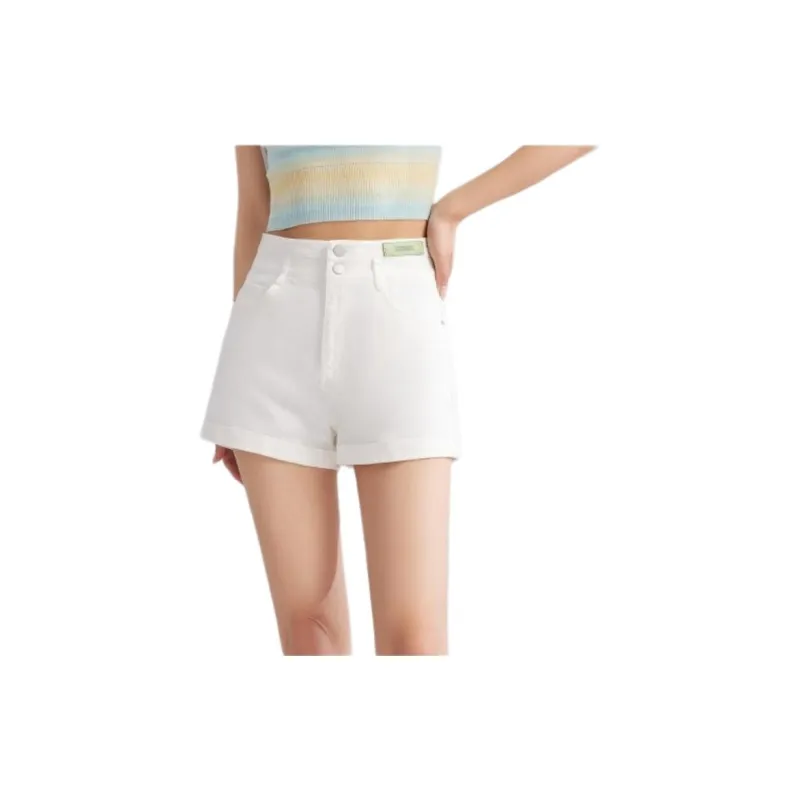 Love To Serve Casual Shorts Women's White-2