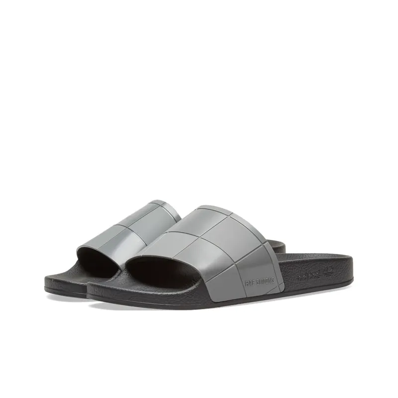 Adidas Adilette Checkerboard Raf Simons Black Granite-3