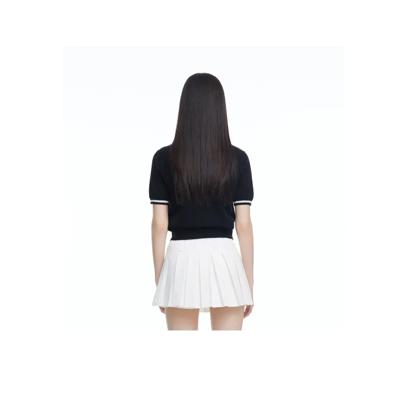 LIUREGALI Polo Shirts Women's Black-2
