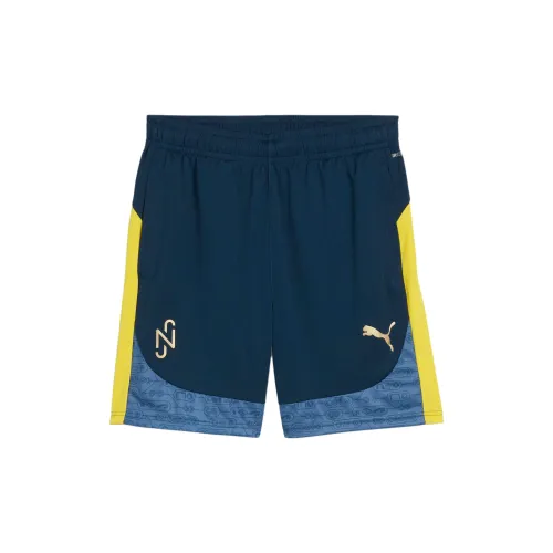 PUMA X NEYMAR JR Soccer Bottoms Men Ocean Blue/Belly Yellow