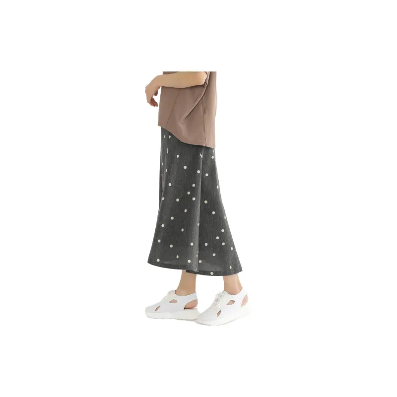 Beams Casual Long Skirts Women's Charcoal-4