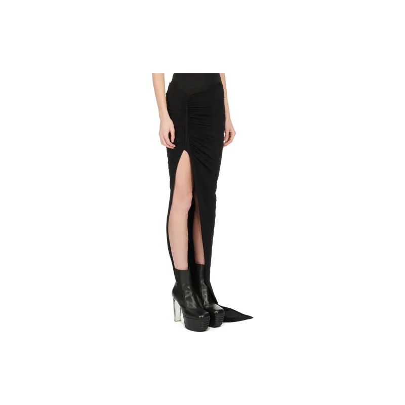 RICK OWENS Edfu Gathered detail Maxi Skirt-3