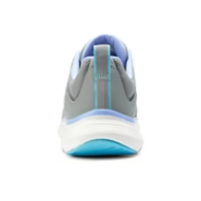 Skechers Slip Resistant Low Top Running Shoes Women's Gray Blue-4