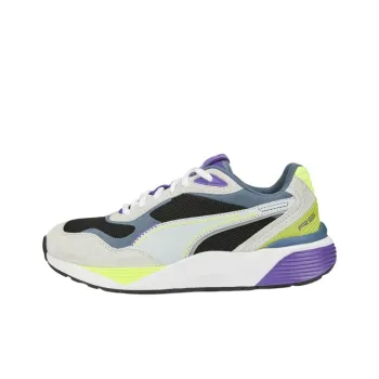 PUMA Rs Metric Kids Lifestyle Shoes White Black Purple Teenagers
