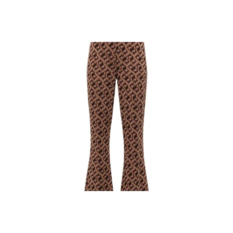 DVF Diane Von Furstenberg Greg High-waist Flared Trousers-5
