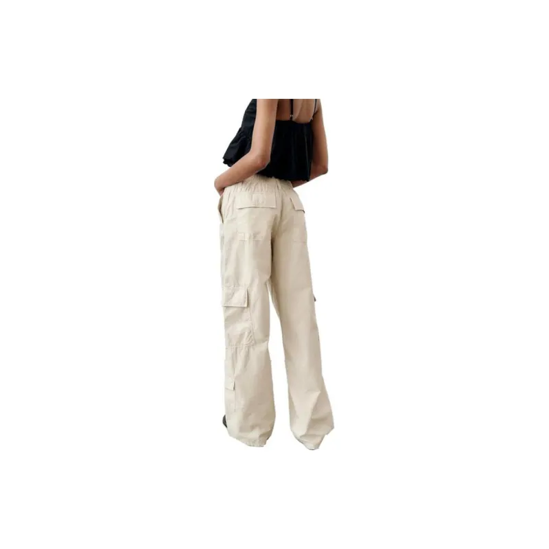 ZARA Cargo Pants Women's White-2
