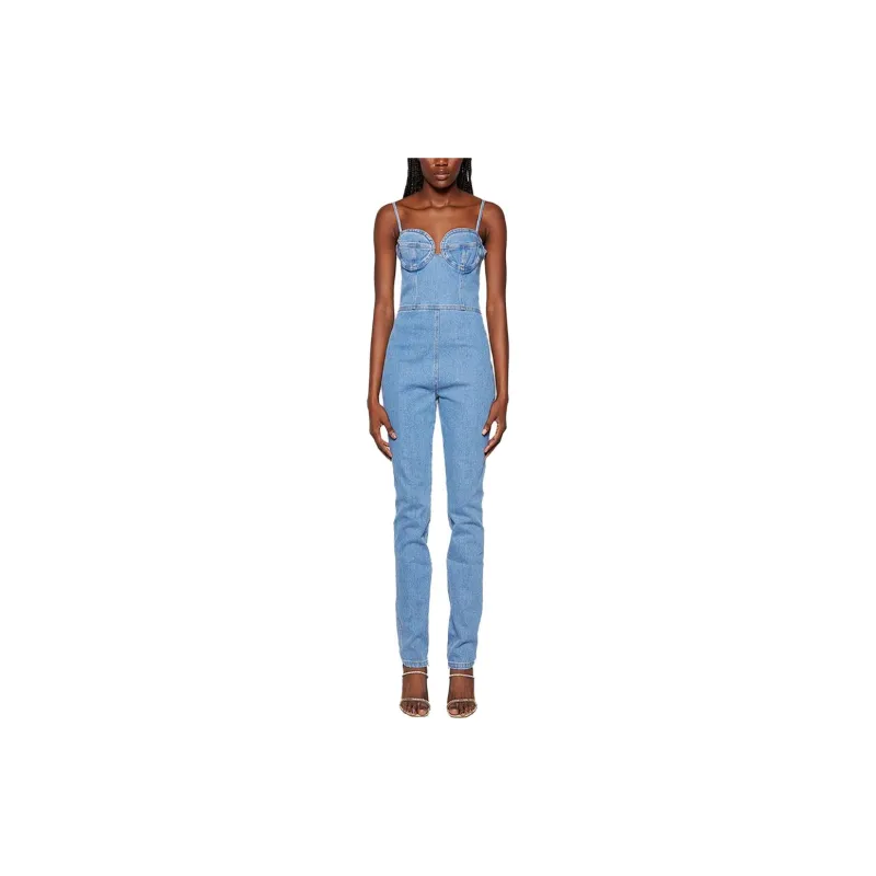 Magda Butrym Denim Bustier Jumpsuit-1