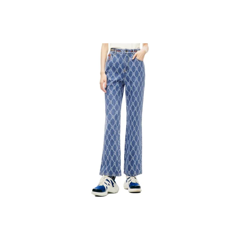 XII BASKET Jeans Women's Aqua Blue-1