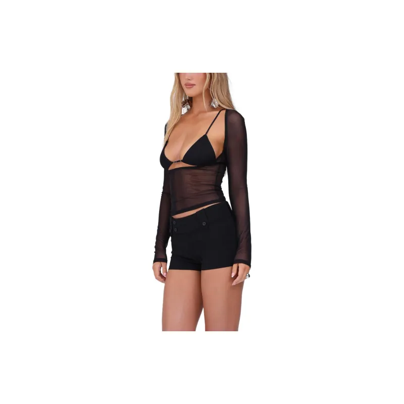Tiger Mist KITTIE SHORT Casual Shorts Women's Black-4