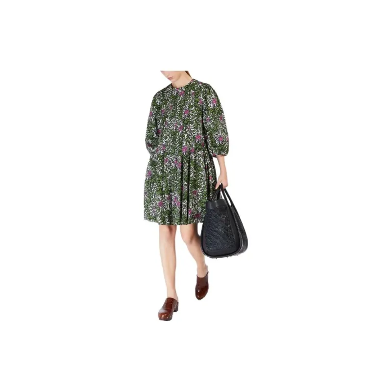 'S MAX MARA Long Sleeved Dresses Women's Green-3