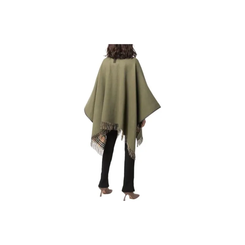 Burberry Cloaks Women's Olive Green-3