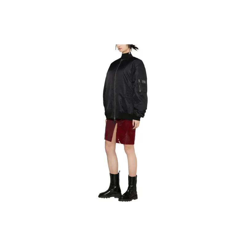 RAF SIMONS Ghost Longline Zip up Bomber Jacket-3