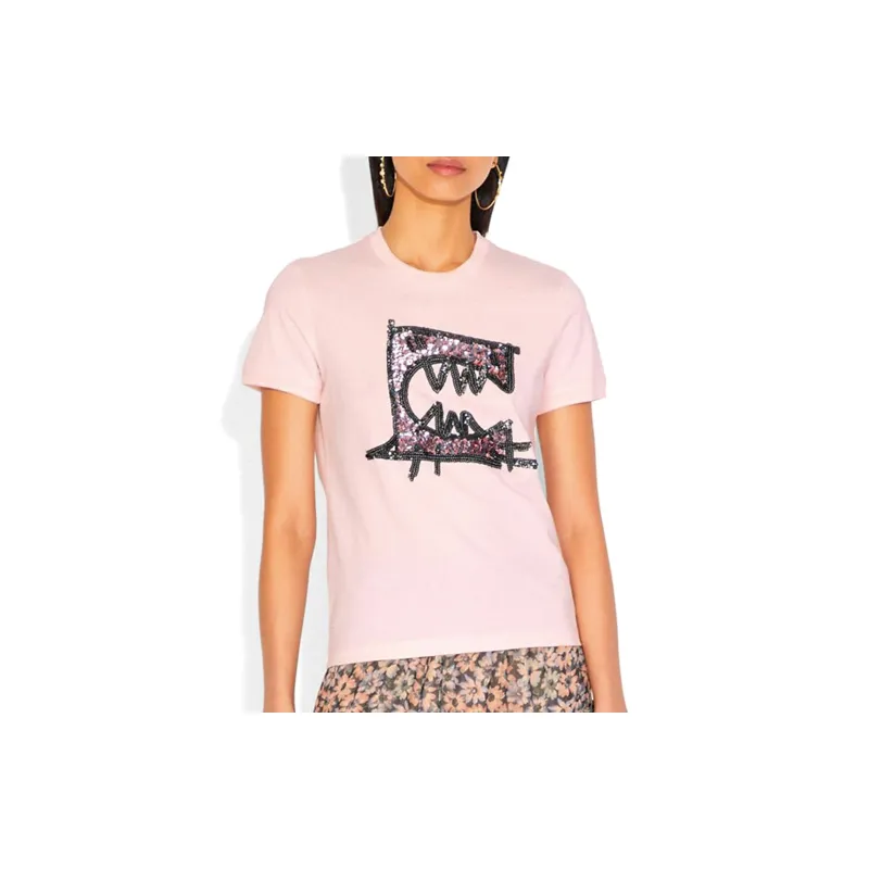 COACH x Guang Yu Rxy Regular T-Shirt Women's Pink-1