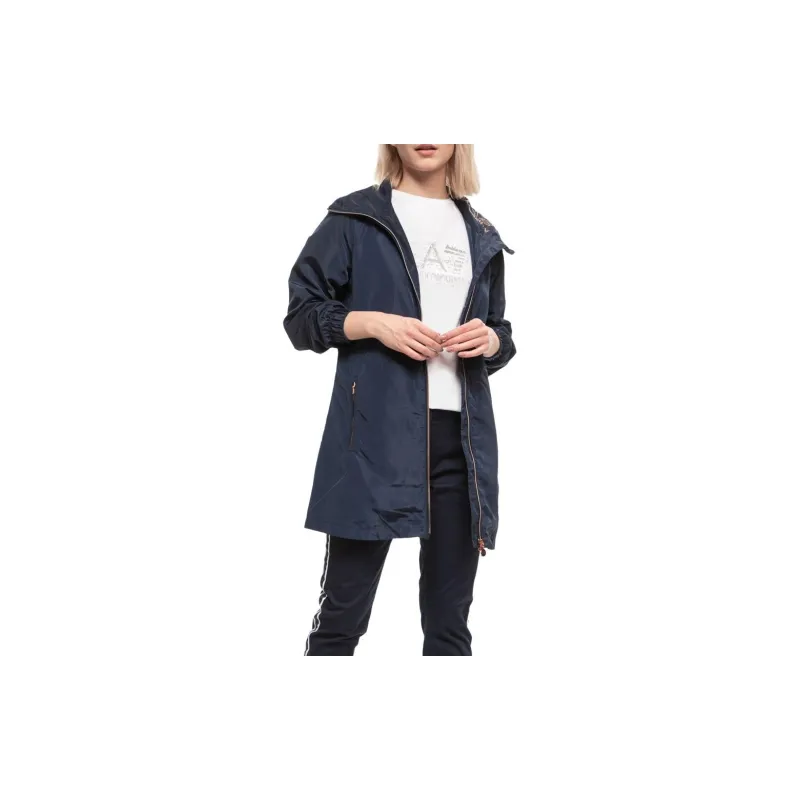EMPORIO ARMANI Trench Coat Women's Blue-3