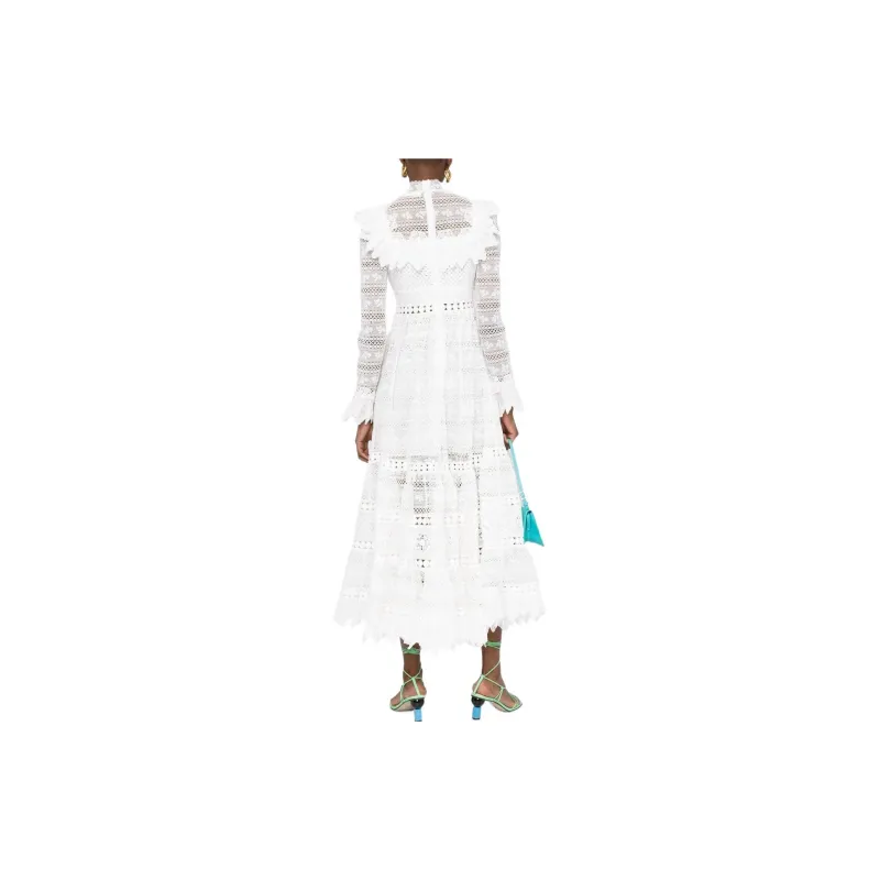 Zimmermann Long-Sleeved Dresses Women's White-2