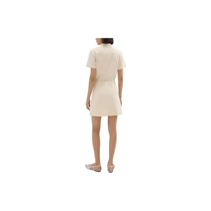 THEORY A line Button up Minidress-2