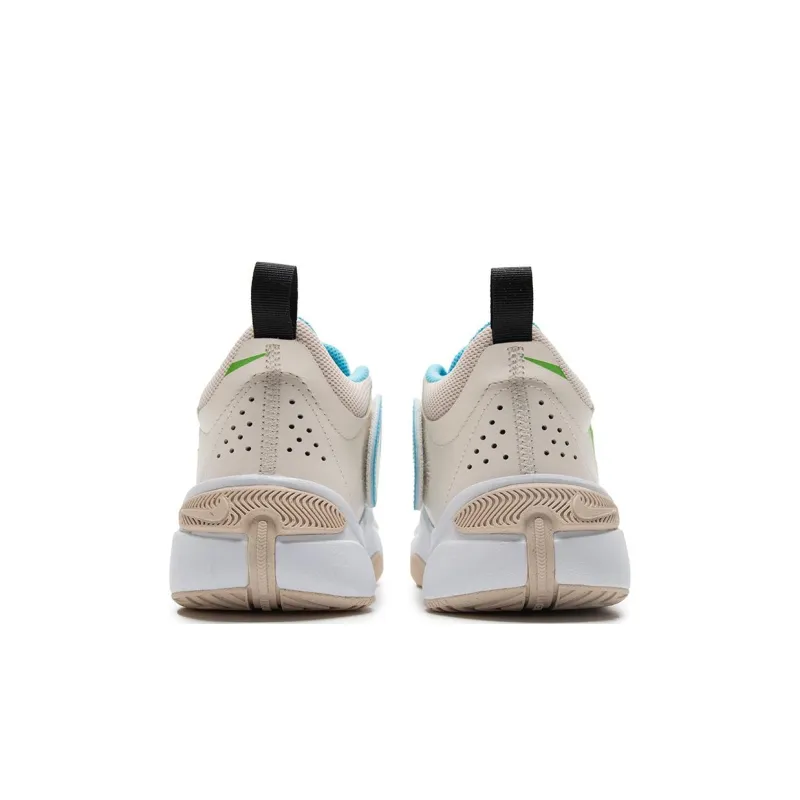 Nike Team Hustle D11 GS 'Pale Ivory Action Green'-3