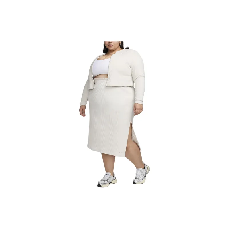 Nike Sportswear Chill Rib Women's Slim Midi Skirt Plus Size-2