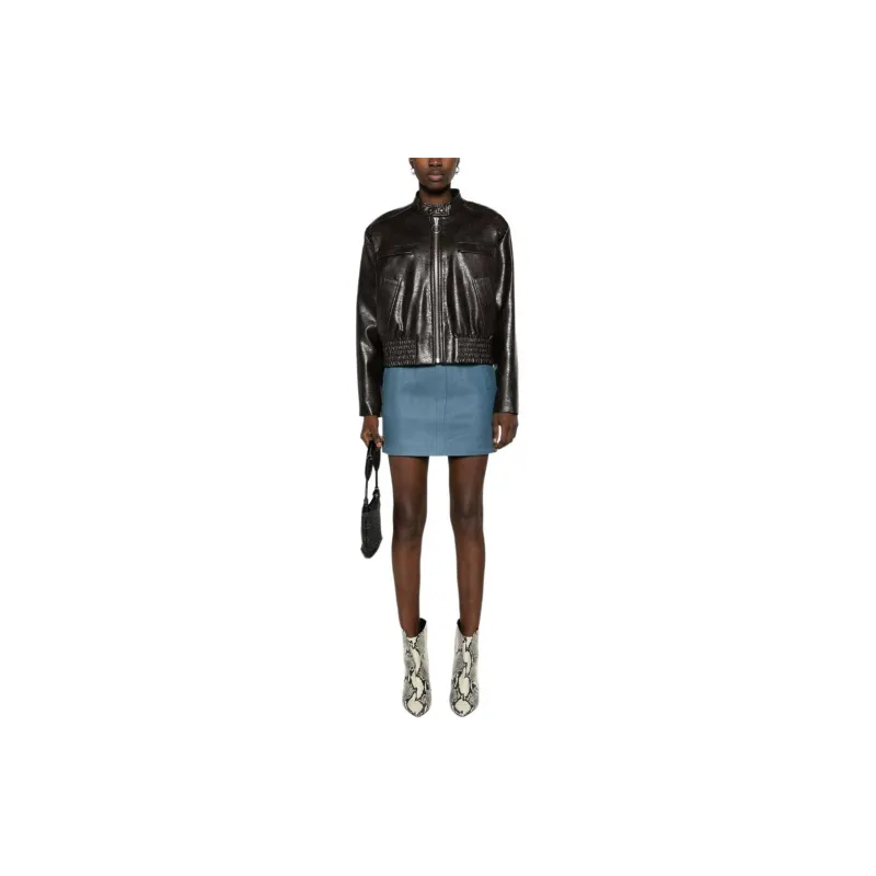 STAND STUDIO Talulla Faux-leather Biker Jacket-2