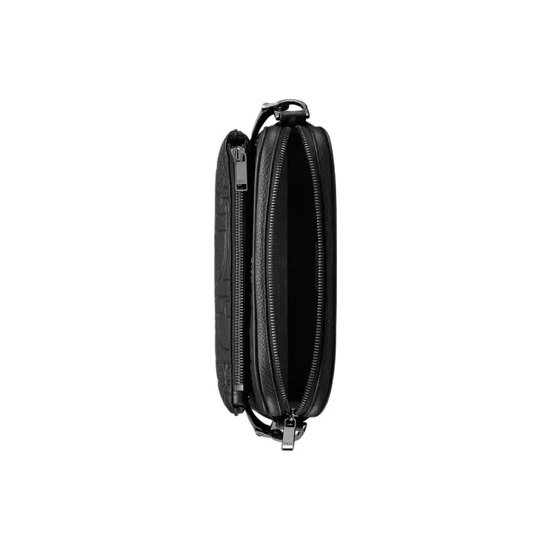 DIOR Cow Leather Shoulder Bag Crossbody Bag Unisex Black-4