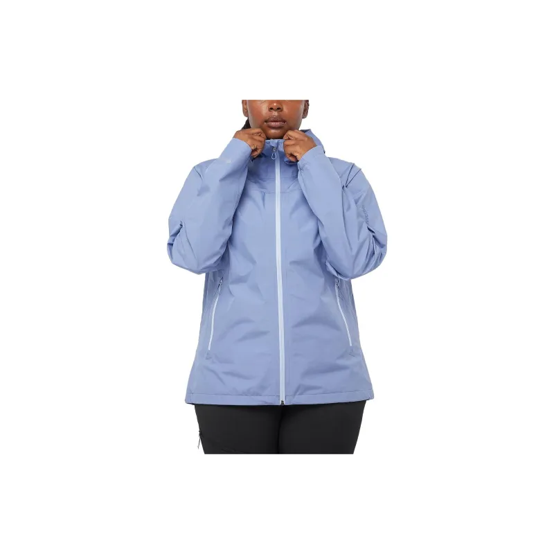 SALOMON Outline Gore-Tex Shell Jacket Jackets Coats Women's Purple-2