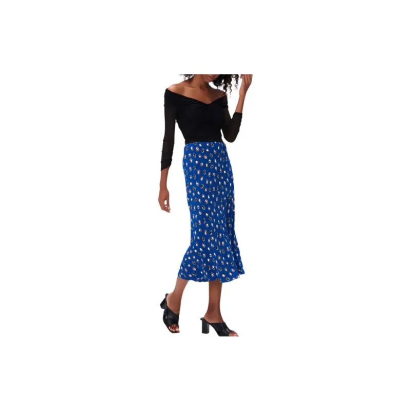 DVF Diane Von Furstenberg Delphine Polka Dot-print Skirt-4