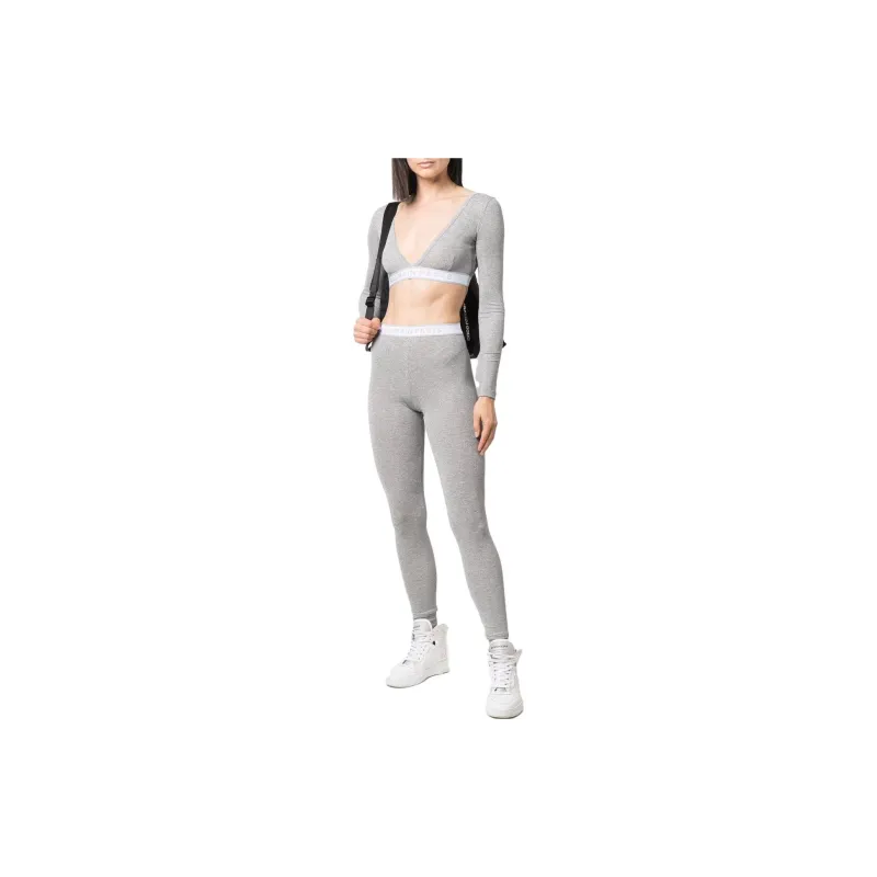 BALMAIN Leggings Women's Silver-1