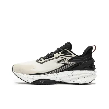 361° Rainproof Screen 8.0 Cushioned Slip-Resistant Low-Top Running Shoes Men's Beige Black