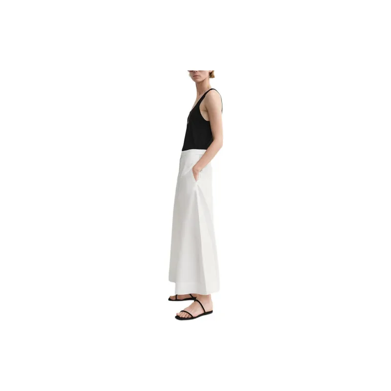 TOTEME PF24 Casual Long Skirts Women's White-3