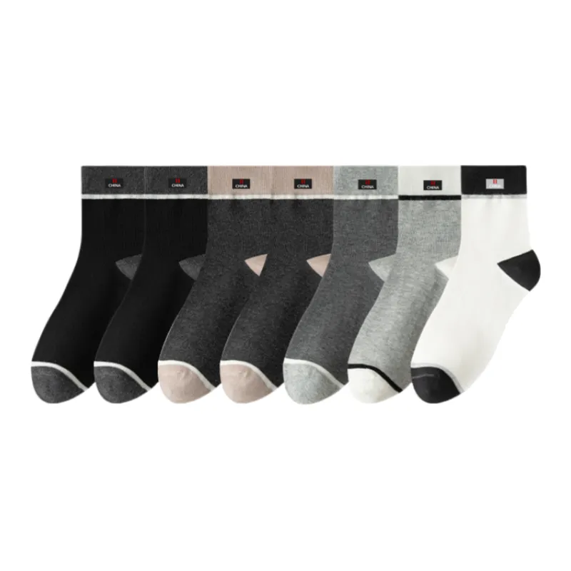 Lan Miao Mid Calf Socks Men's 7 Pack-0
