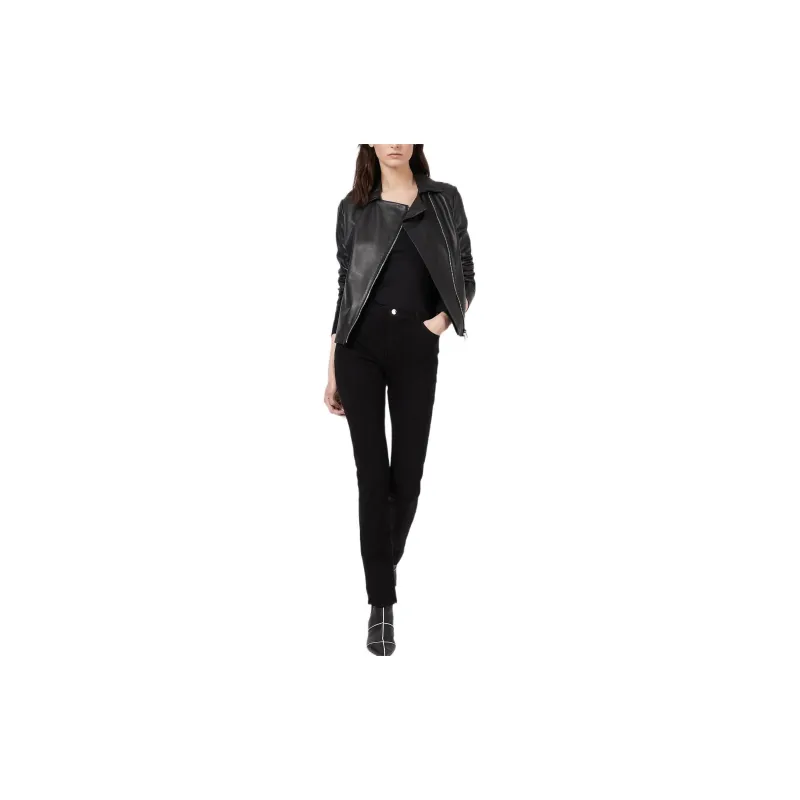 EMPORIO ARMANI Semi aniline Nappa lambskin Jacket With Jersey Inserts-1