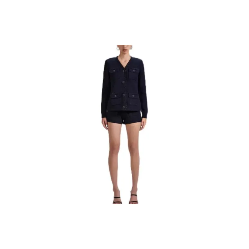Self portrait SS23 Jackets Women's Navy Blue-1