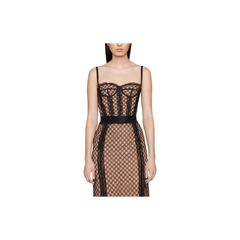 GUCCI Gg Mesh Corset Top-2