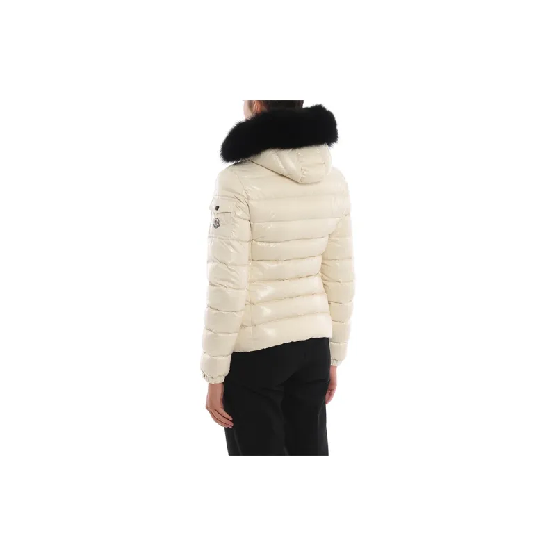 Moncler Badyfur Series Down Jackets Women's Cream-2