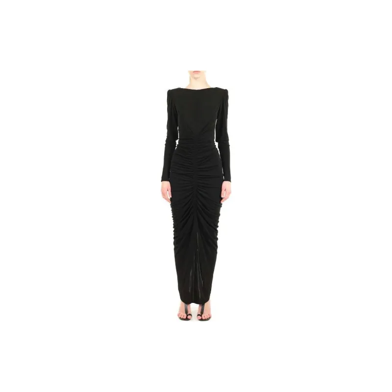 Givenchy V-Neck Evening Ruched Dress-2