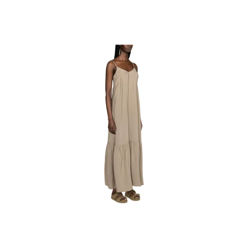 PESERICO Slip Dresses Women's Beige-3