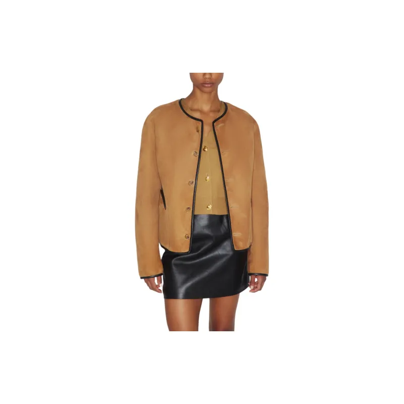 Blazé Milano Reversible Shearling Bolero Jacket-4