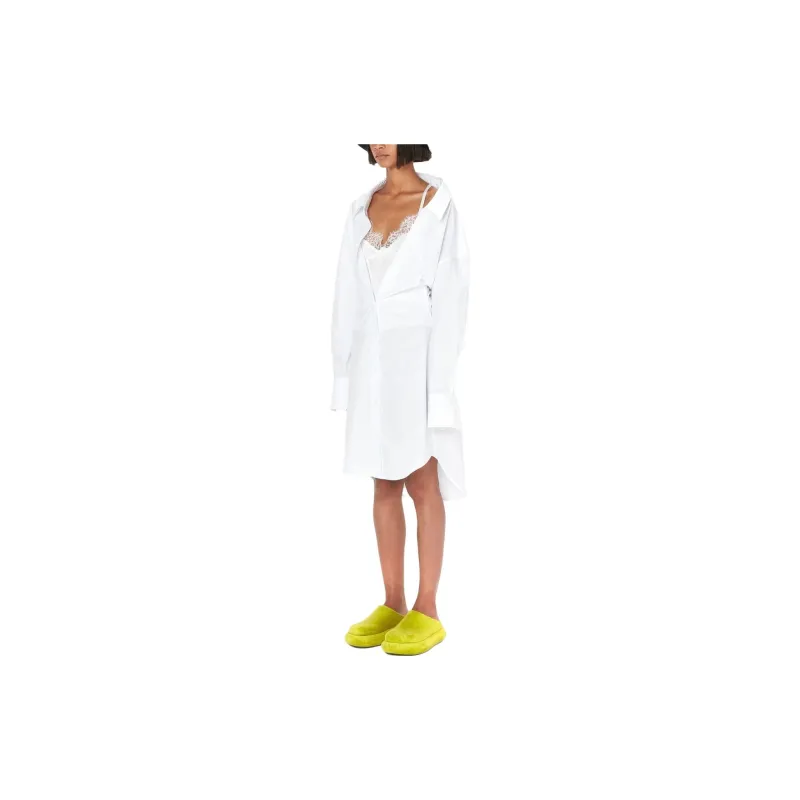 JW Anderson Collared Button Up Shirt Dress-3