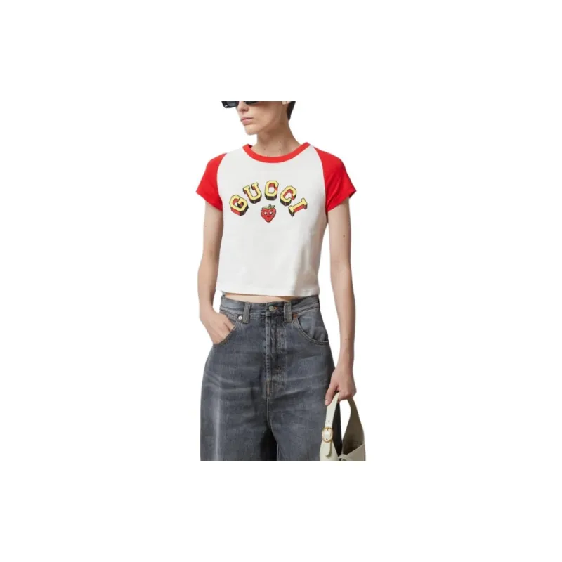 GUCCI Regular T Shirt Women's White-2