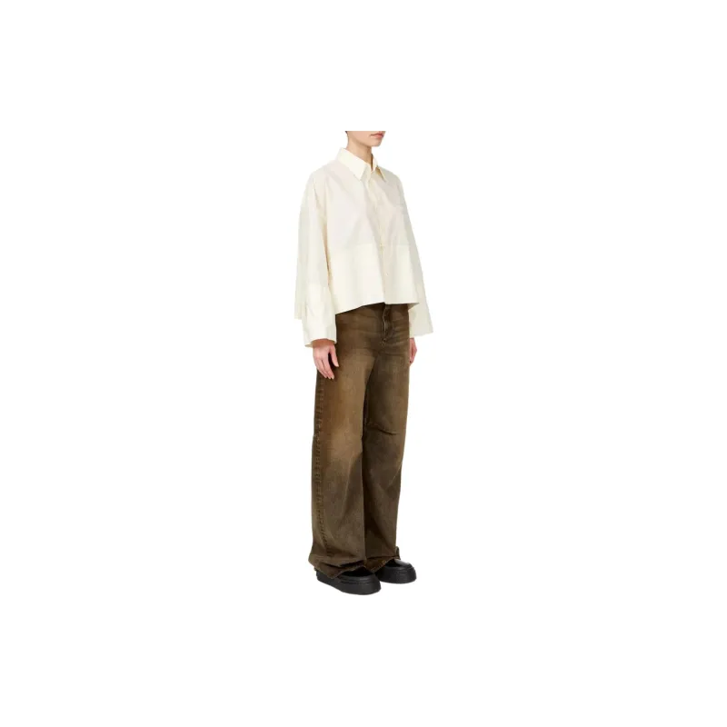 MM6 Maison Margiela Logo print Poplin Shirt-3