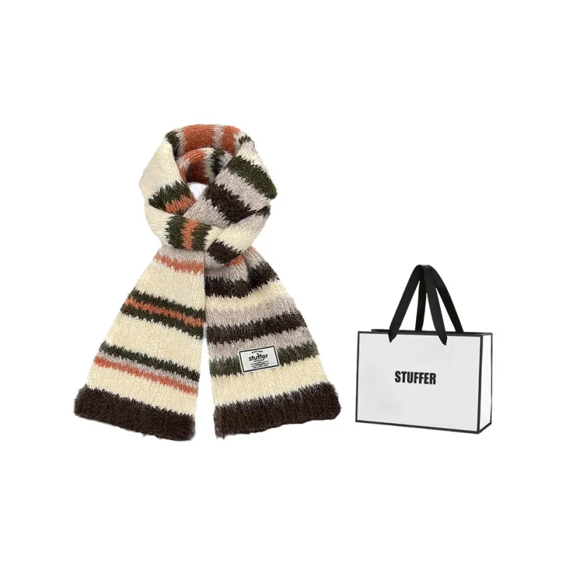 STUFFER Contains Wool Knit Scarves Unisex-10