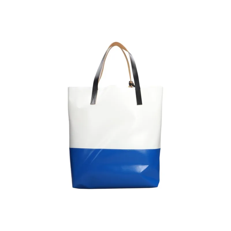MARNI Tribeca Polyester Tote Bag Shopping Bag Shoulder Bag Handbag Regular Men's White/Blue-2