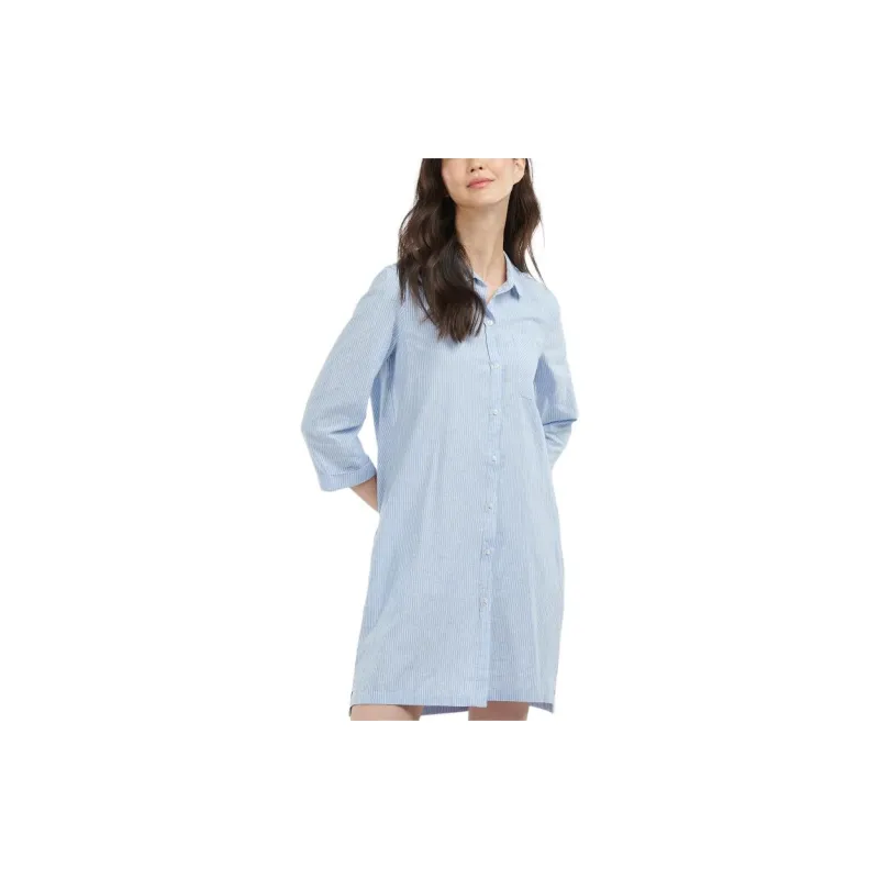 BARBOUR Long-Sleeved Dresses Women's Blue-1