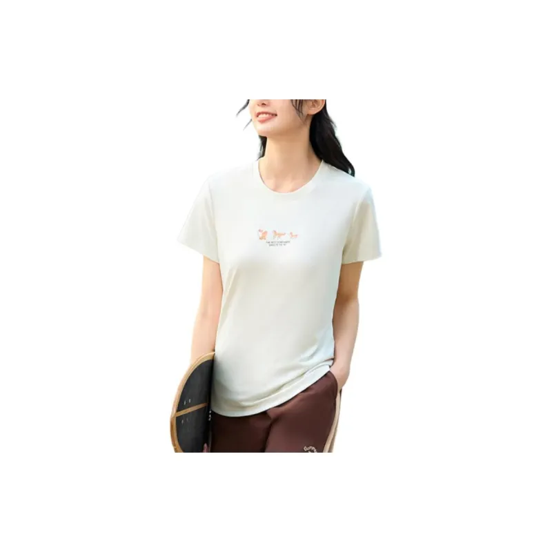 361° T Shirt Women's Cream White-2