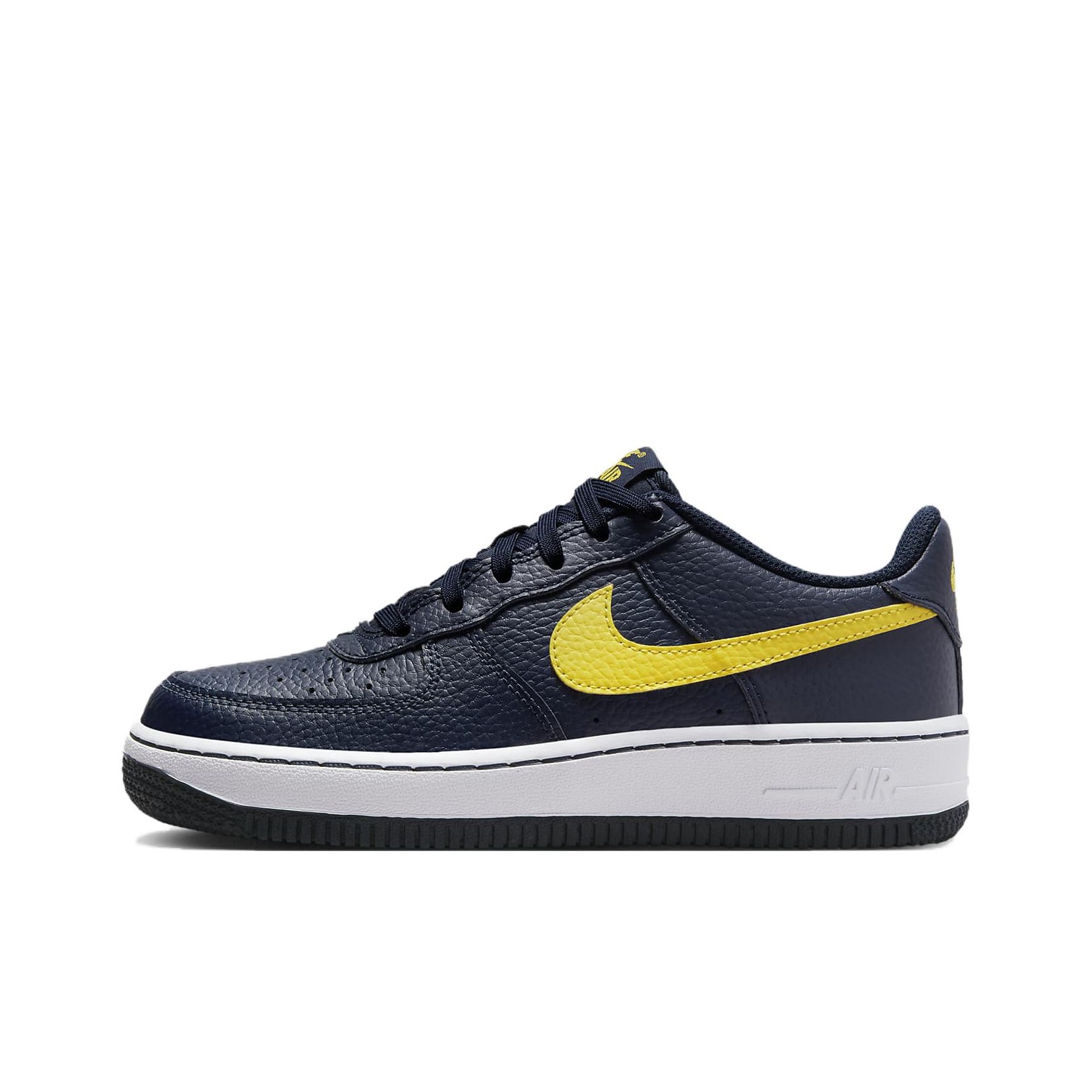 Air force 1 black yellow swoosh online